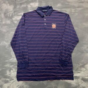 Vintage Whistling Straits Polo Shirt Mens Large Blue Polo Golf